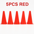 5pcs18CM Sign Bucket 6Inch Barrier Football Road Flat Training Cone Roller Pile Springback Marking Cup Symbol Sports Accessories