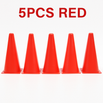 5pcs18CM Sign Bucket 6Inch Barrier Football Road Flat Training Cone Roller Pile Springback Marking Cup Symbol Sports Accessories