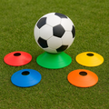 10Pcs Soccer Training Football Ball Game Disc Agility Disc Cone Set Multi Sport Training Space Cones With Plastic Stand Holder