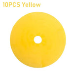 10pcs Soccer Training Cones – Flat Agility Marker Discs for Speed & Footwork Drills